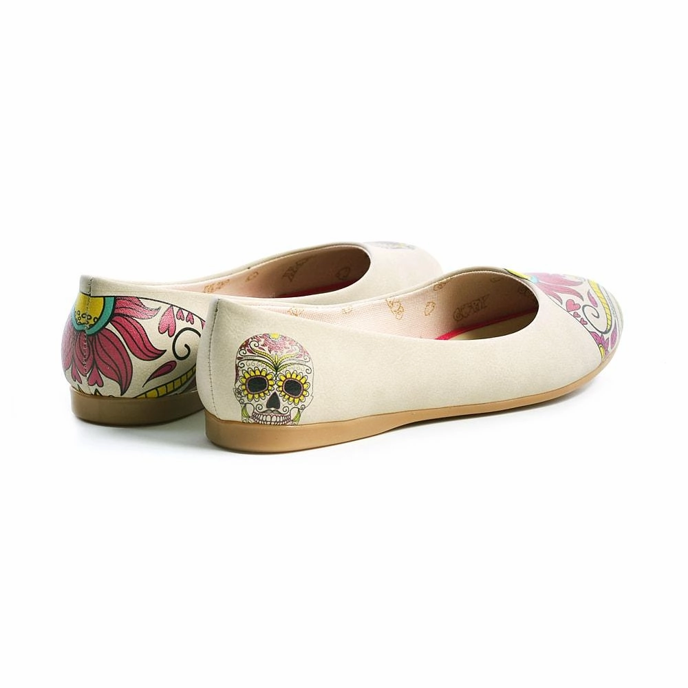 Sun and Skull Ballerinas Shoes 2031 Reinforced Anti Odor