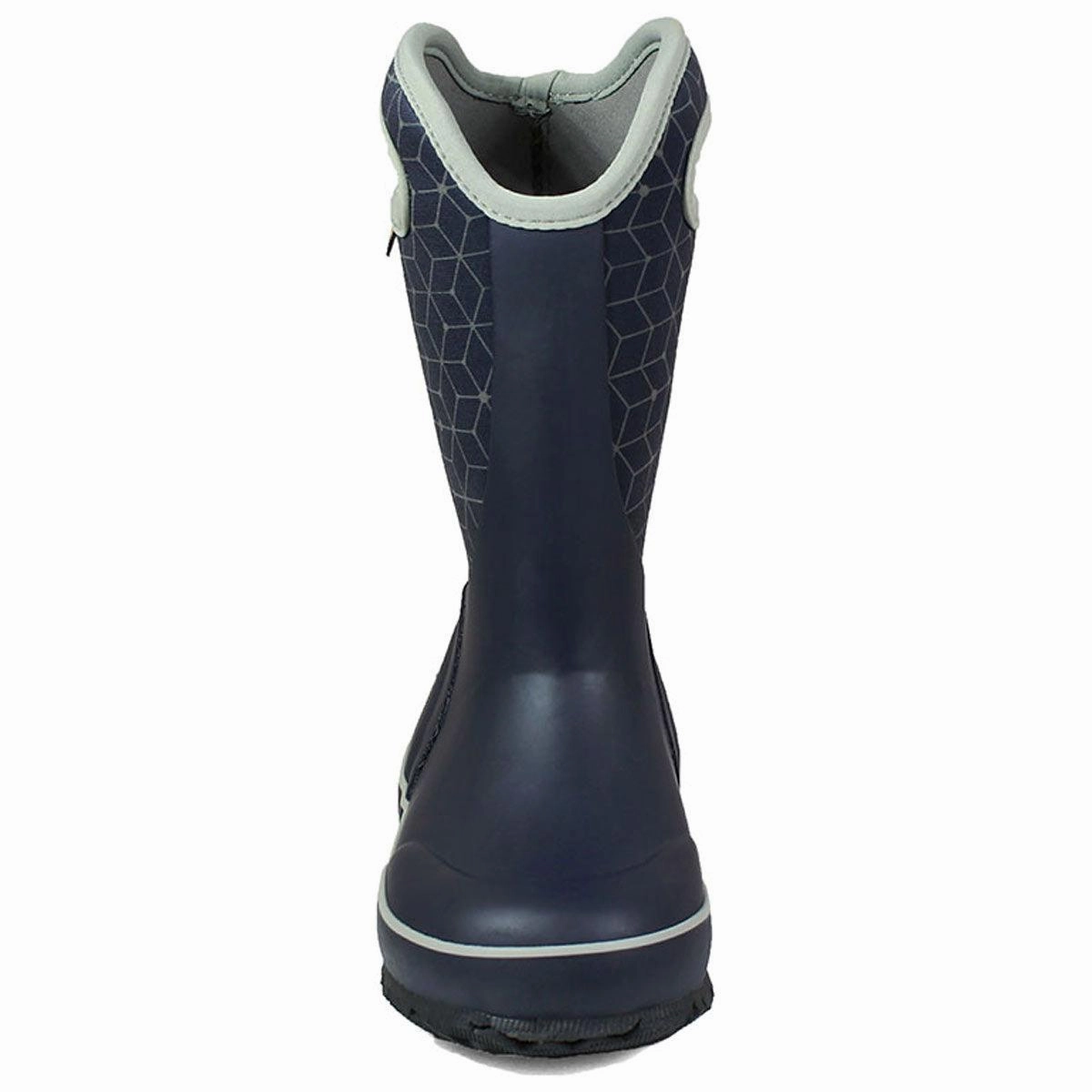 Double H Steel Toe Boots Bogs Kids' Boots - Slushie Web Geo Rain, Dark Blue Multi | 72291-469