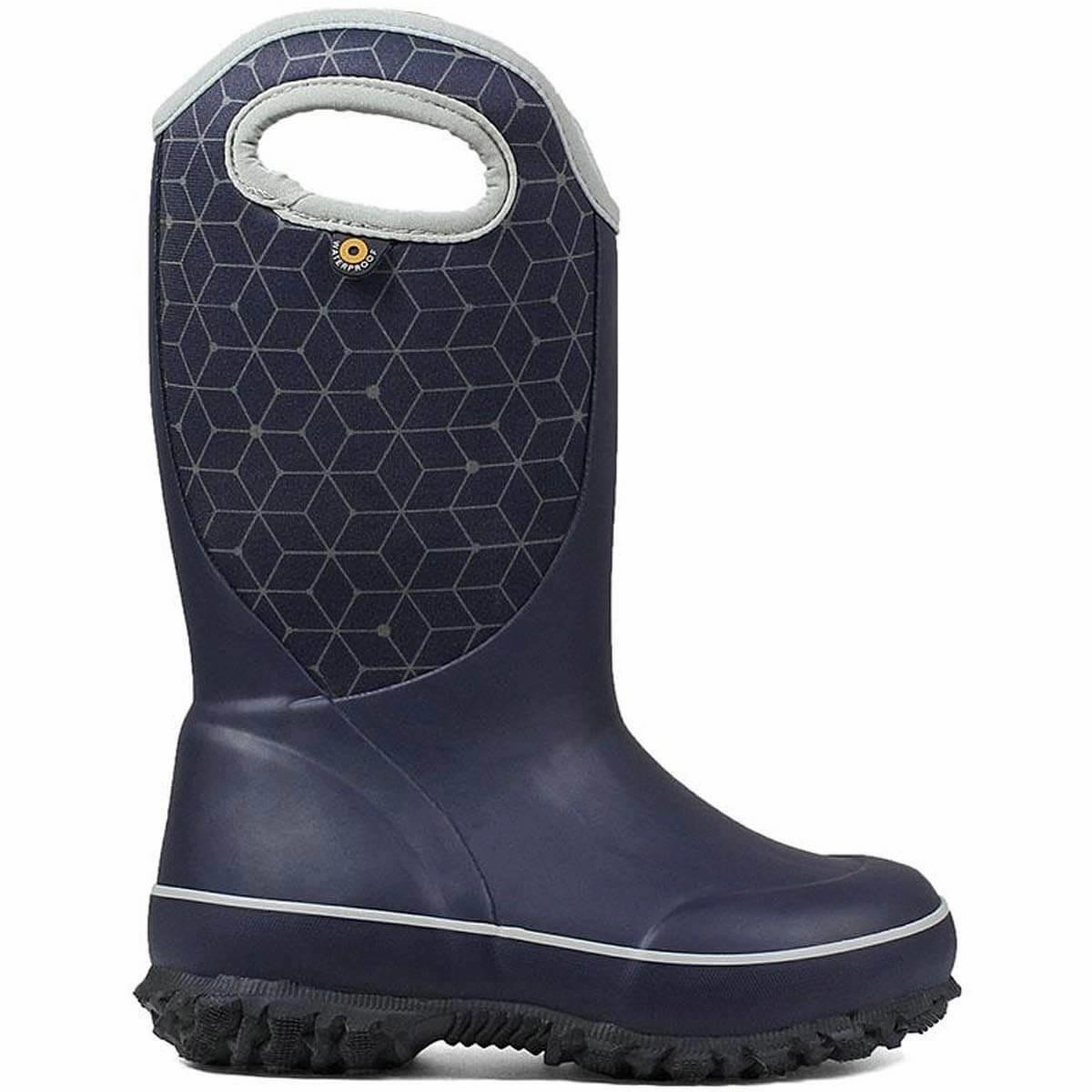 Work Boots Cowboy Bogs Kids' Boots - Slushie Web Geo Rain, Dark Blue Multi | 72291-469