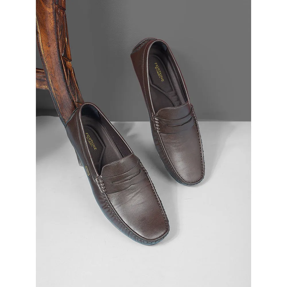 Fortune Non-Lacing Brown Casual Loafers For Men AVL-12 By Liberty Johnston Murphy Tassel Loafers