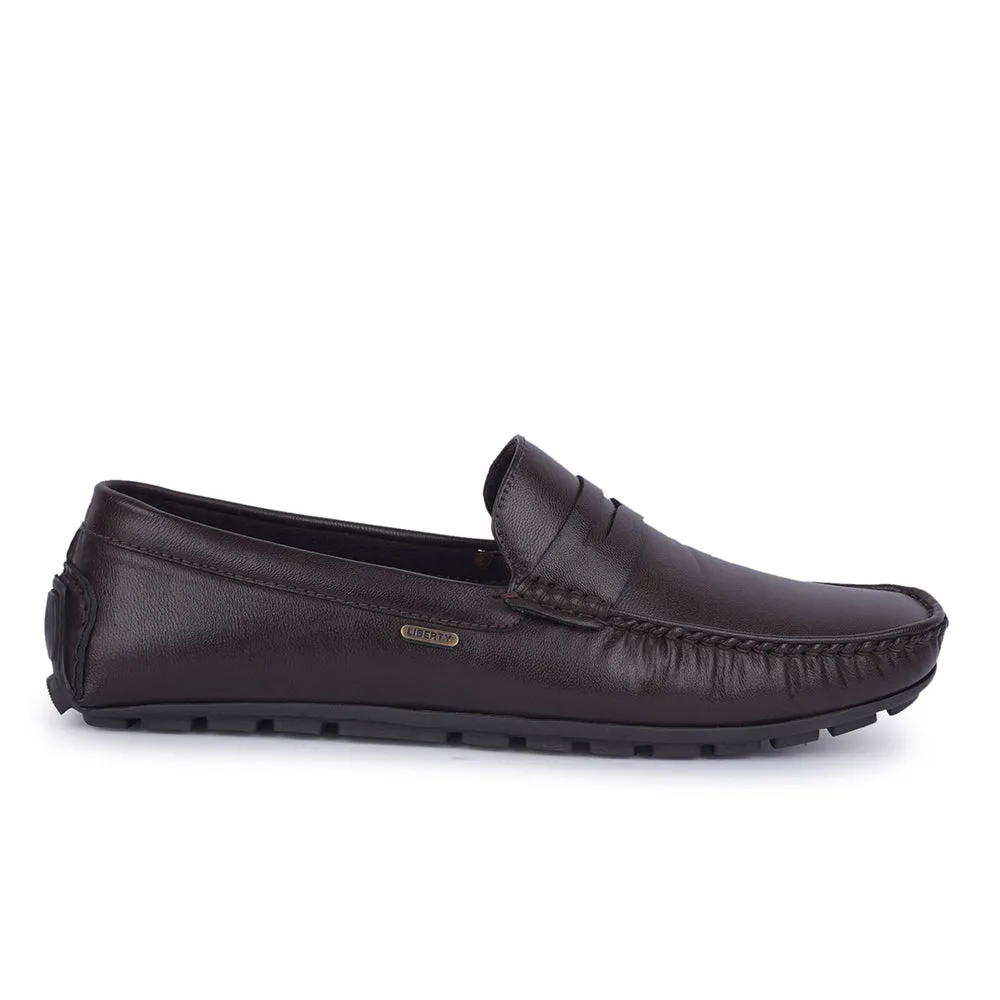 Fortune Non-Lacing Brown Casual Loafers For Men AVL-12 By Liberty Franco Sarto Loafers