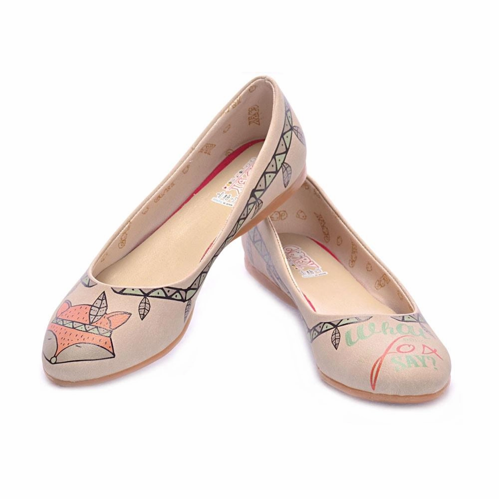 Linen Air Fox Ballerinas Shoes 2029