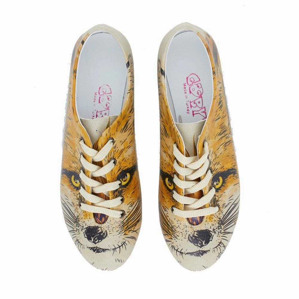 Easy To Clean Fox Ballerinas Shoes SLV068