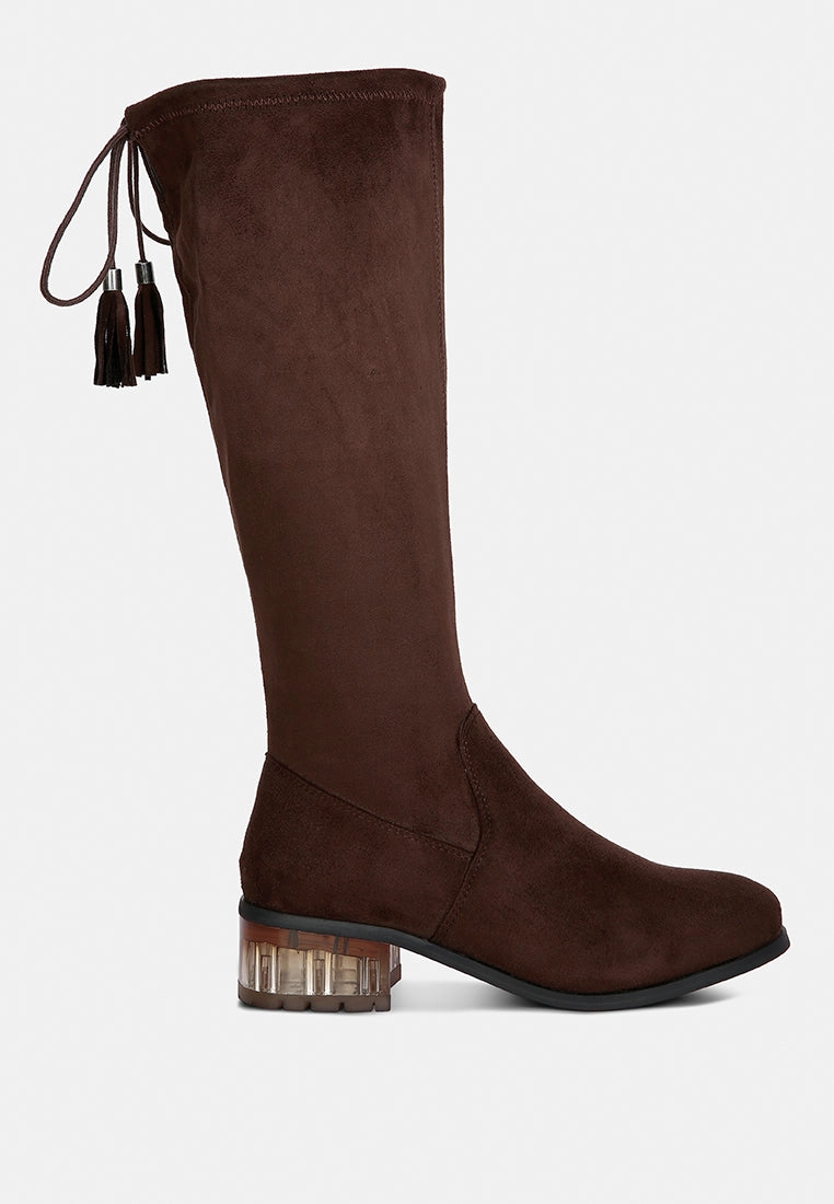 Adorable Cowboy Boots Francesca Tassels Detail Short Heel Calf Boot