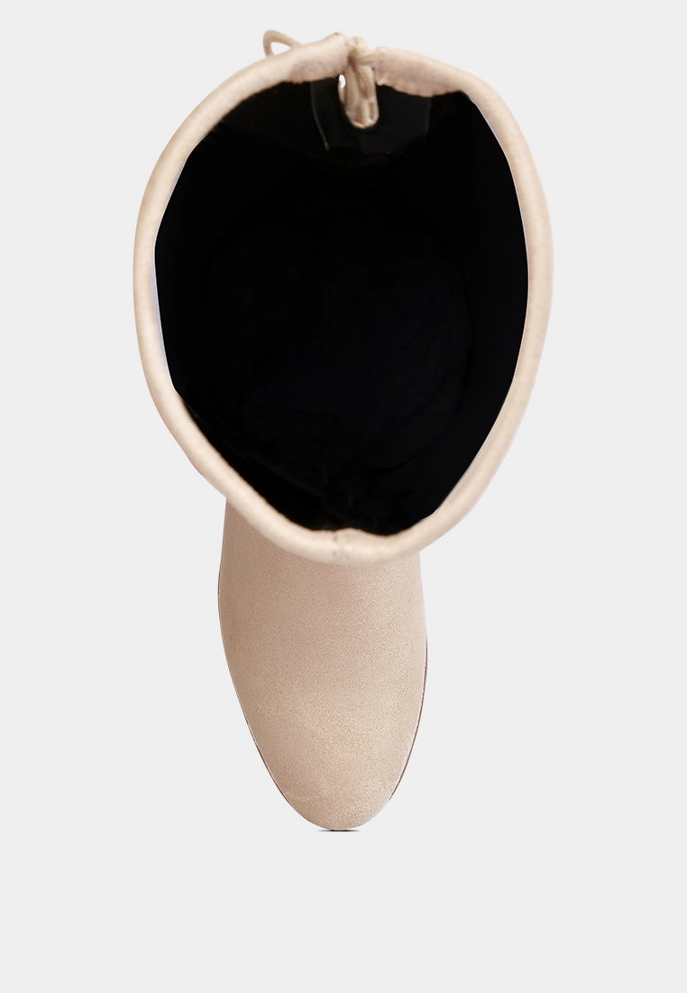 Work Boots On Sale Francesca Tassels Detail Short Heel Calf Boot