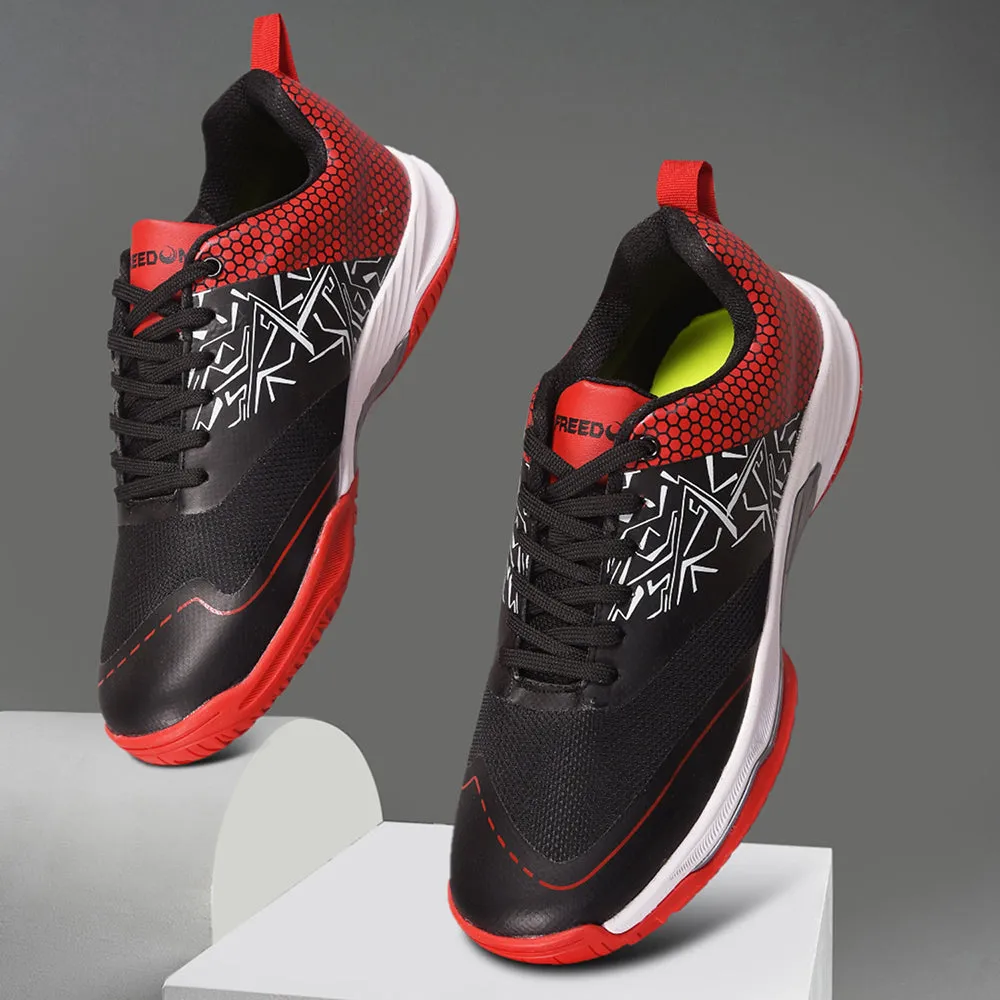 Under Armour Charged Engage Training Shoes FREEDOM Black Sports Non-Marking Paddle/Pickleball & Badminton Shoes For Men UNESKO By Liberty