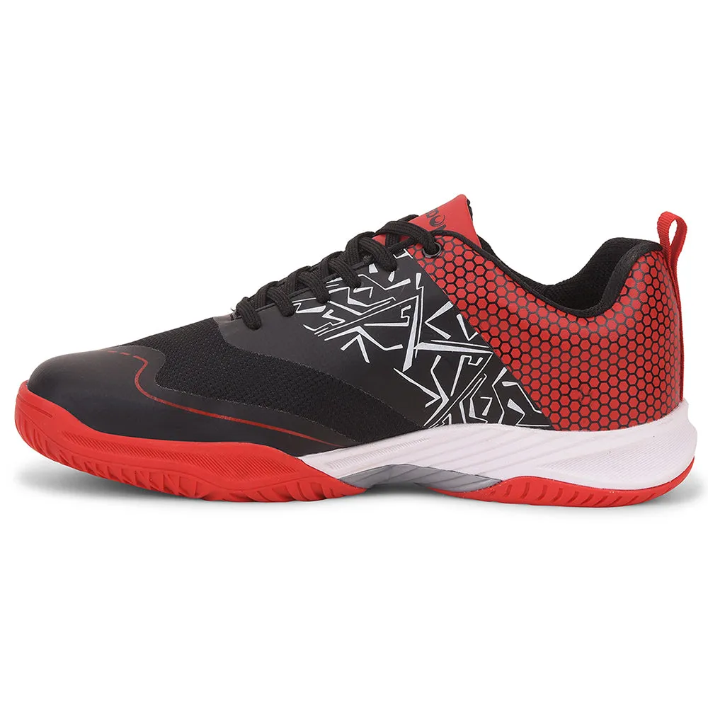 FREEDOM Black Sports Non-Marking Paddle/Pickleball & Badminton Shoes For Men UNESKO By Liberty Rudis Journey Knit Training Shoes