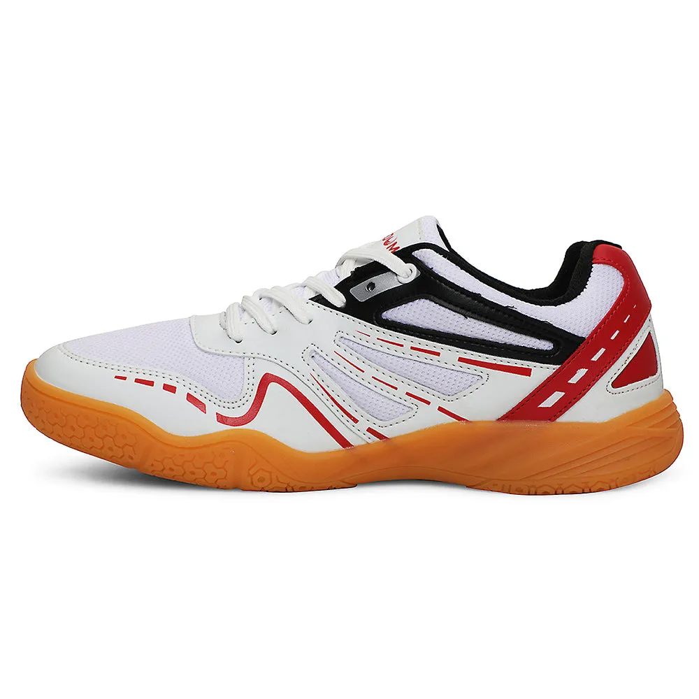 Best Marathon Trainer Shoes FREEDOM White Sports Non-Marking Paddle/Pickleball & Badminton Shoes For Men ASPIRE-1E By Liberty