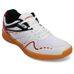 Puma Axelion Perf Training Shoes FREEDOM White Sports Non-Marking Paddle/Pickleball & Badminton Shoes For Men ASPIRE-1E By Liberty