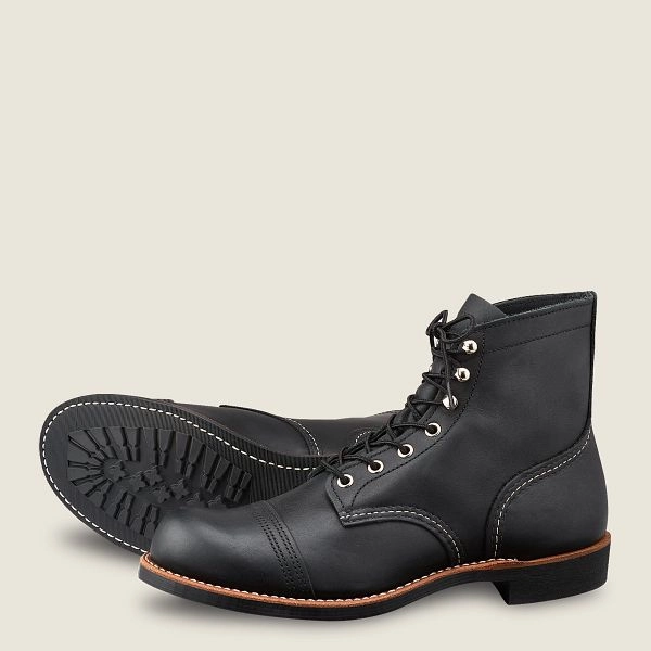 Ace Work Boots REDWING - IRON RANGER - BLACK