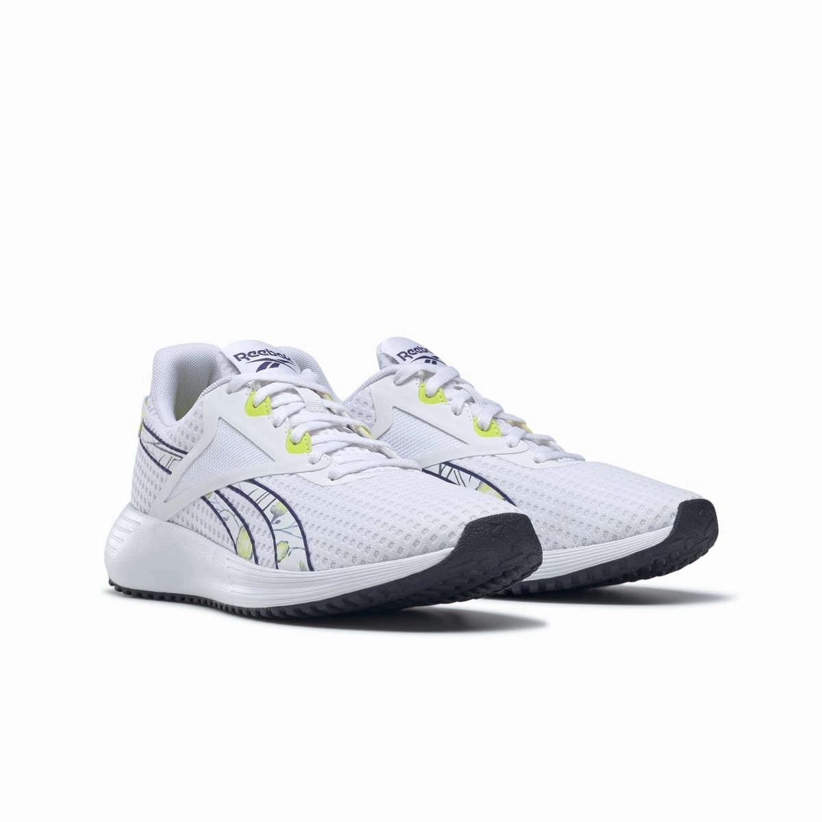 Sunrise Stroll REEBOK GY3978 LITE PLUS 3 WMN'S (Medium) White/Purple/Yellow Mesh Running Shoes