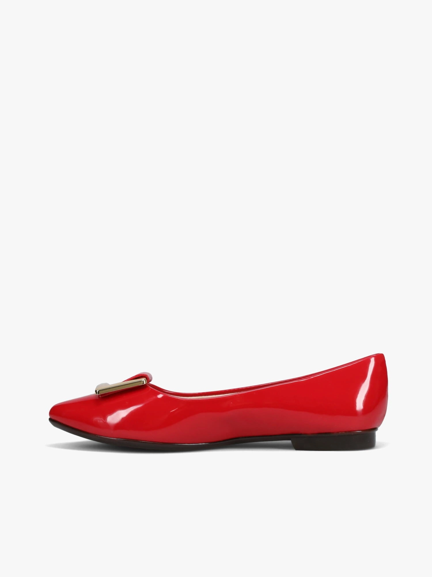 Flat High Platform Shoes Anora Coral Verniz