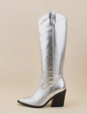 Adidas Galaxy 6 Running Shoes SILVER POINTED COWBOY TALL BOOTS