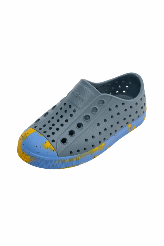 Tennis Shoes Finish Line Native Jefferson Sugarlite Marbled Child - Weather Grey/Resting Spicy Marble