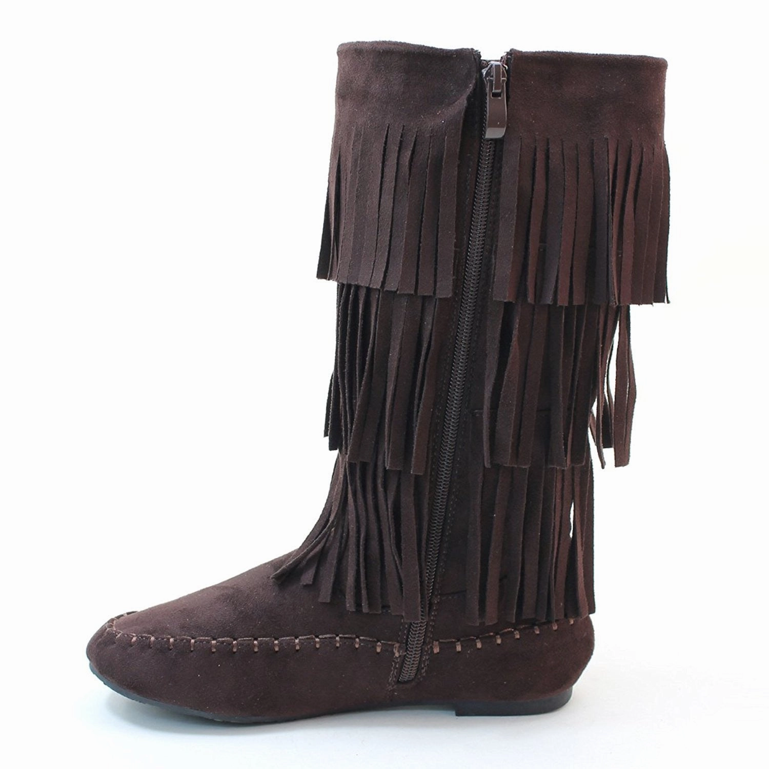 Fringe 3 Layer Moccasin Knee High Mid Calf Tall Vegan Boot Capelli Ankle Rain Boots