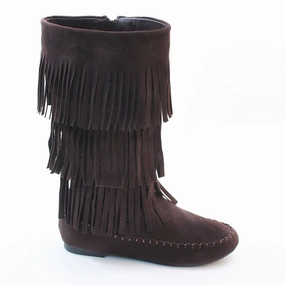 Fringe 3 Layer Moccasin Knee High Mid Calf Tall Vegan Boot Melissa Rain Boots