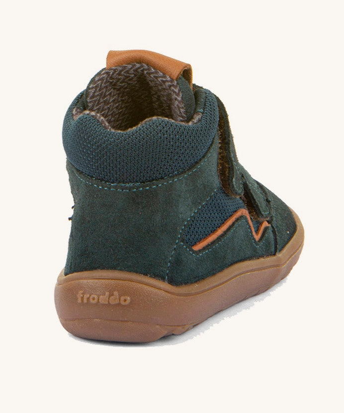 Froddo Barefoot TEX Kids Autumn Shoes - Petroleum Steel Toe Adidas Shoes