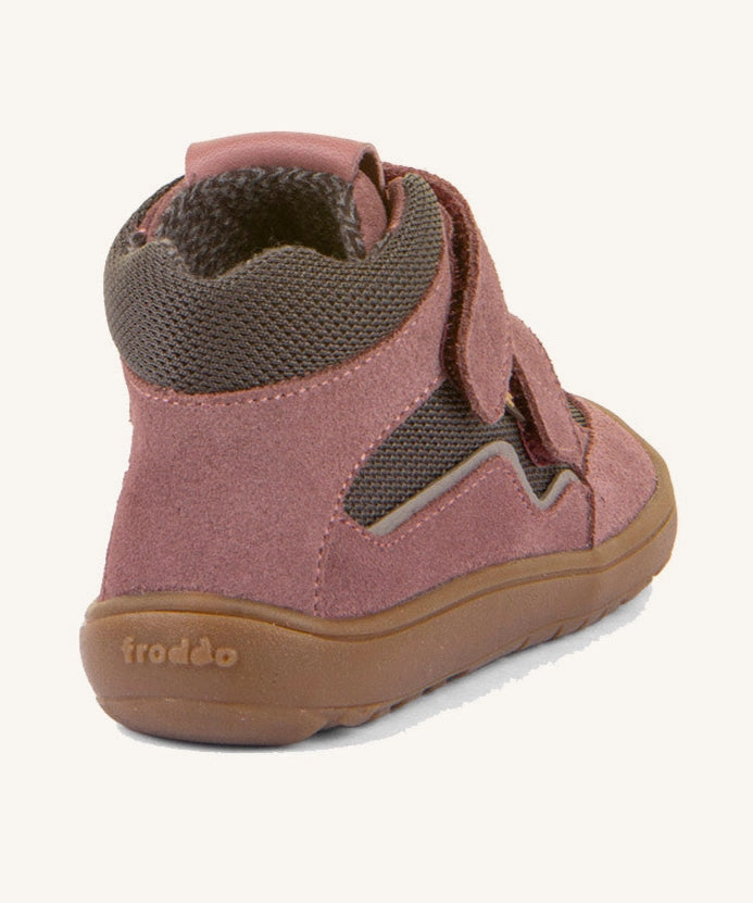 Adidas Yunque Shoes Froddo Barefoot TEX Kids Autumn Shoes - Pink & Grey
