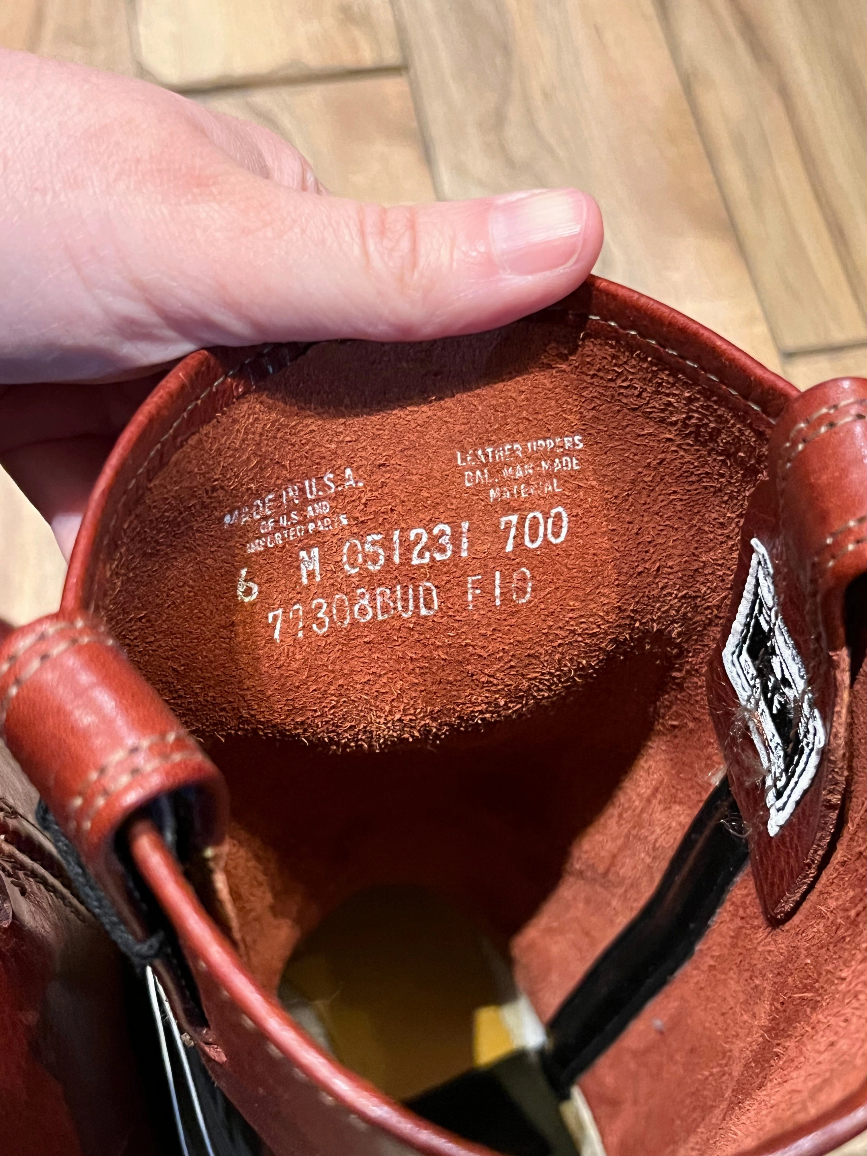 Frye Harness 12R Boots Cognac, NWT, Made in USA, Size 6 US Women Cayman Boots