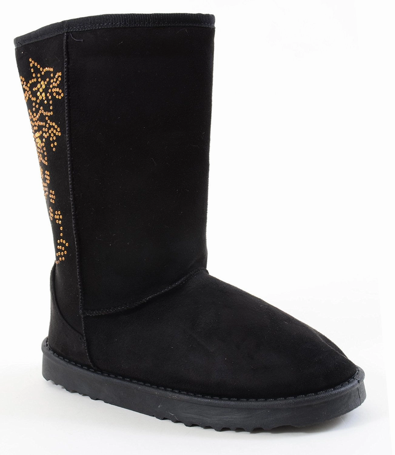 Emilio Pucci Rain Boots Furry Vegan Shearling Suede Fleece Women's Flat Boot