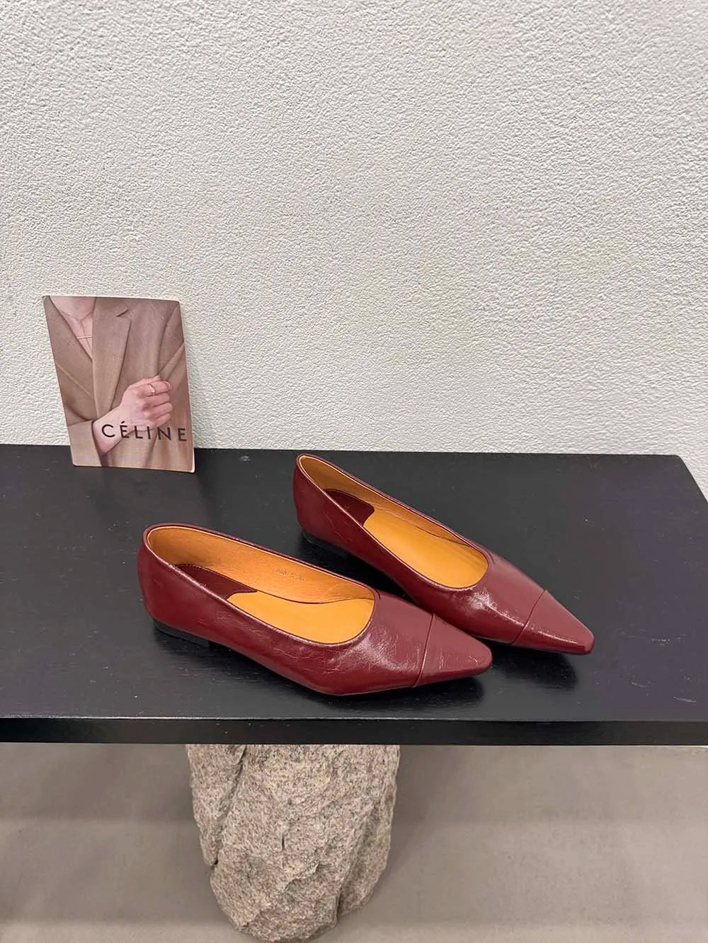 Comfy Loafers binfenxie  -  Pointed Toe Women Flats Loafers 2024 New Arrivals Black Brown Beige Red Autumn Dress Shoes Woman Party Loafers Mules Size 35-39