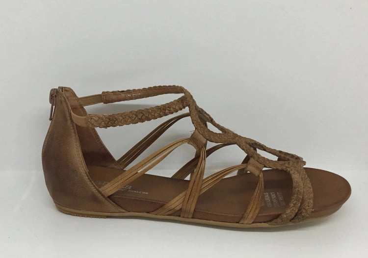 summer shoes Gamins Sleuth Leather Sandal ~ Tan ~ Black