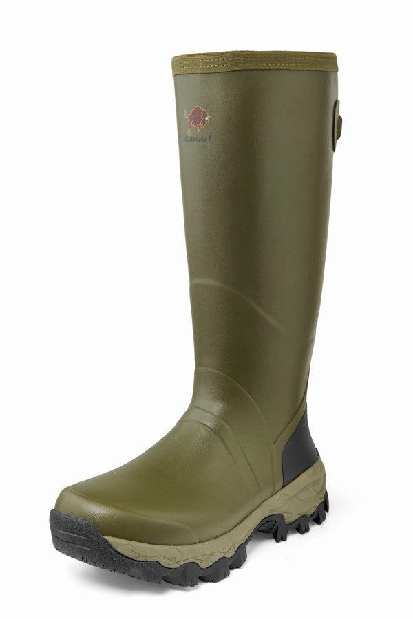 Gateway1 | Woodstalker 18" Rubber Boots | Olive Work Boots Foundation Ct