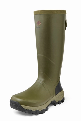 Gateway1 | Woodstalker 18" Rubber Boots | Olive Casual Work Boots