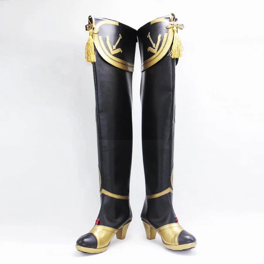 Genshin Impact Beidou Cosplay Shoes High-heeled Boots C00448 Dana Buchman Flat Shoes