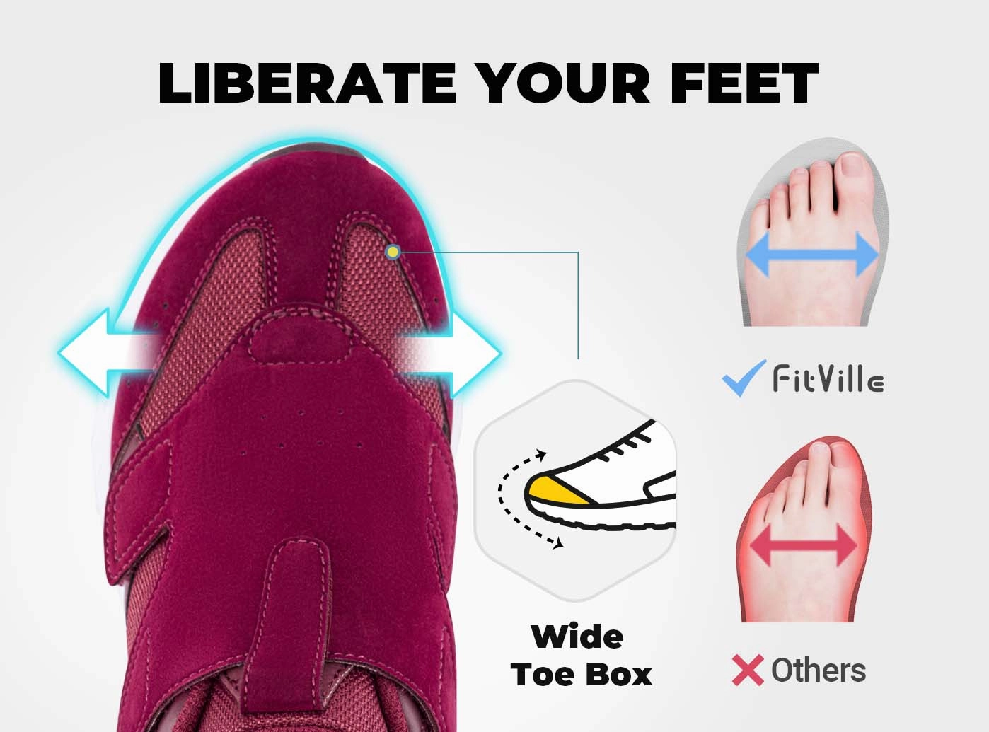 FitVille Women's Rebound Core Walking Shoes V10 Dressy Outfits With Flat Shoes