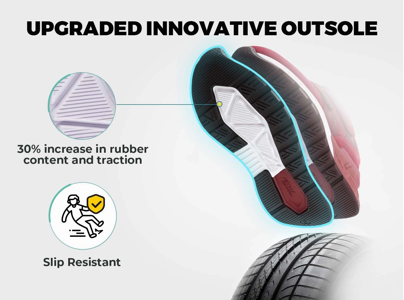 FitVille Women's Rebound Core Walking Shoes V10 Lifting In Flat Shoes