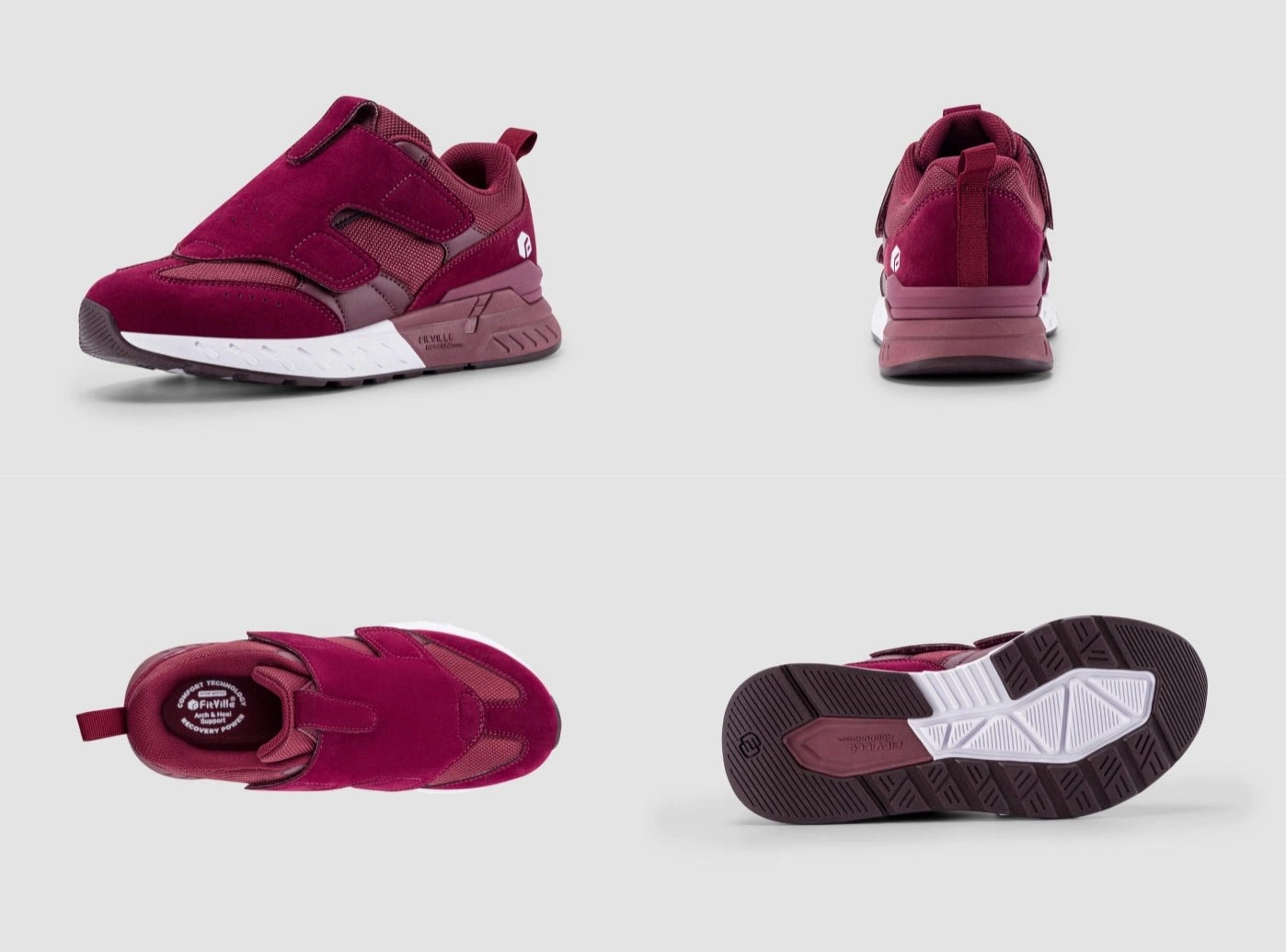 Shoes Sport Flats FitVille Women's Rebound Core Walking Shoes V10