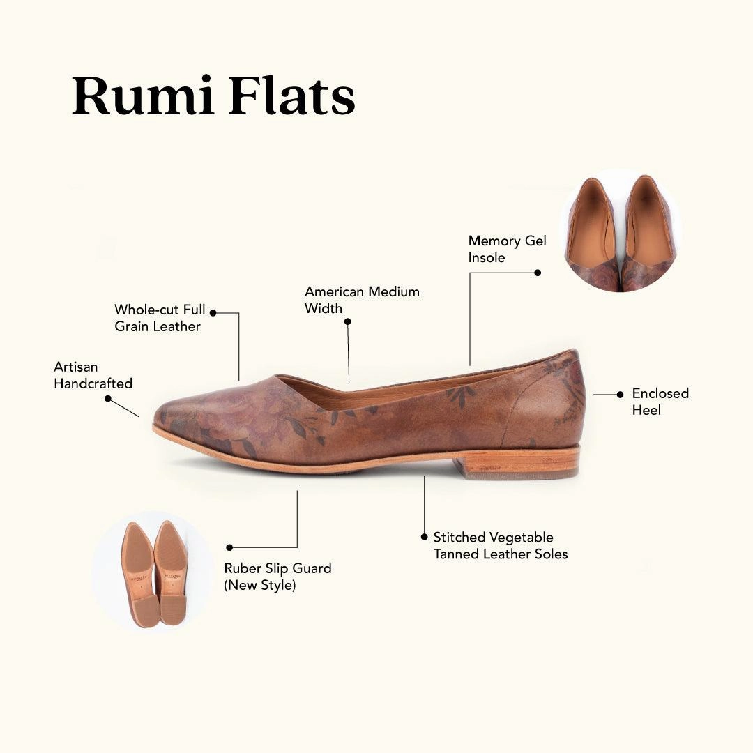 MK22915  - Rumi Flats Fiore [Women's Leather Shoes] Rothys Shoes Flats