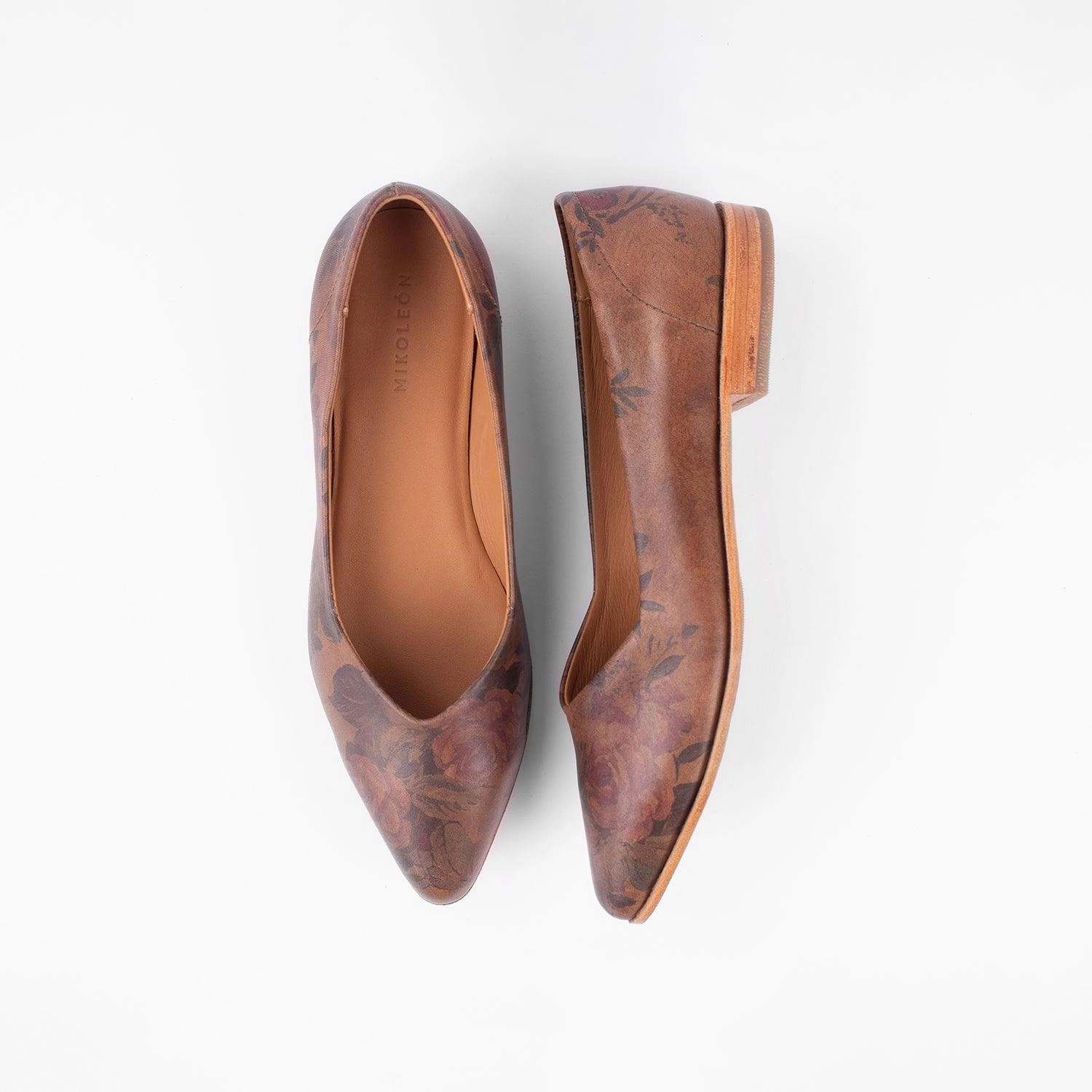 Best Arch Support Running Shoes For Flat Feet MK22915  - Rumi Flats Fiore [Women's Leather Shoes]