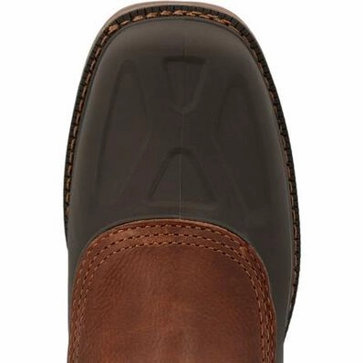 Georgia Boot Men's 11" Carbo-Tec LTR Waterproof Square Toe Pull-On Work Boot Best Work Boots For Electricians Reddit