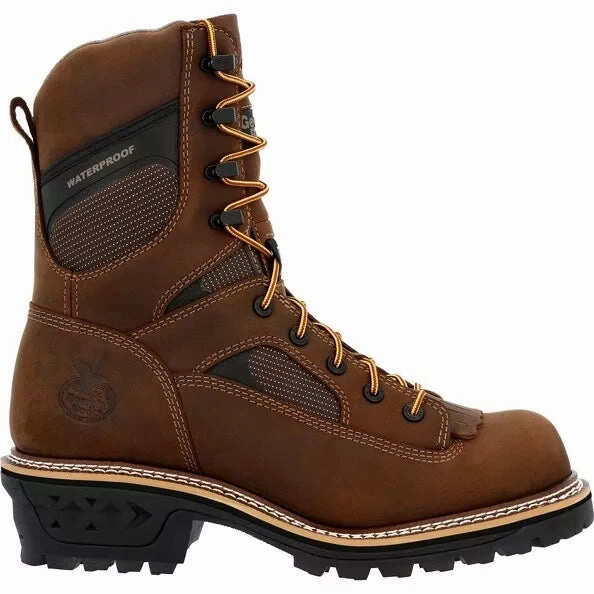 4e Wide Steel Toe Work Boots Georgia Boot Men's LTX Logger Composite Toe Waterproof Work Boot GB00617