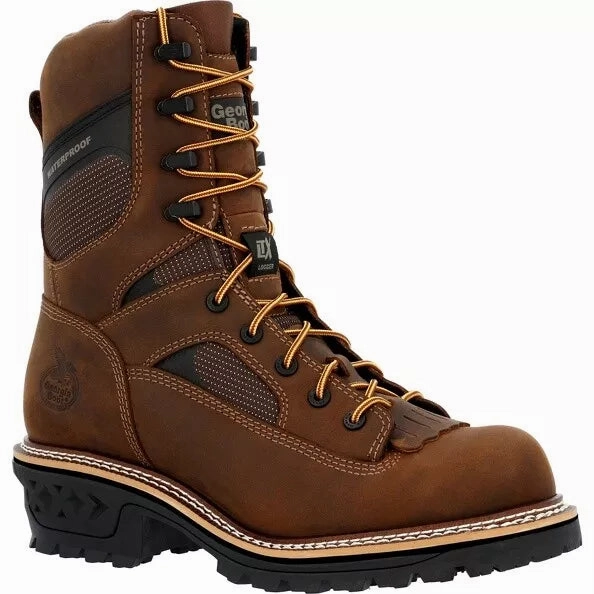 Georgia Boot Men's LTX Logger Composite Toe Waterproof Work Boot GB00617 Heavy Duty Laces For Work Boots