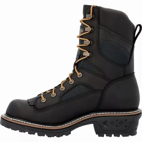 Georgia Boot Men's LTX Logger Composite Toe Waterproof Work Boot GB00619 Work Boots Rubber Toe