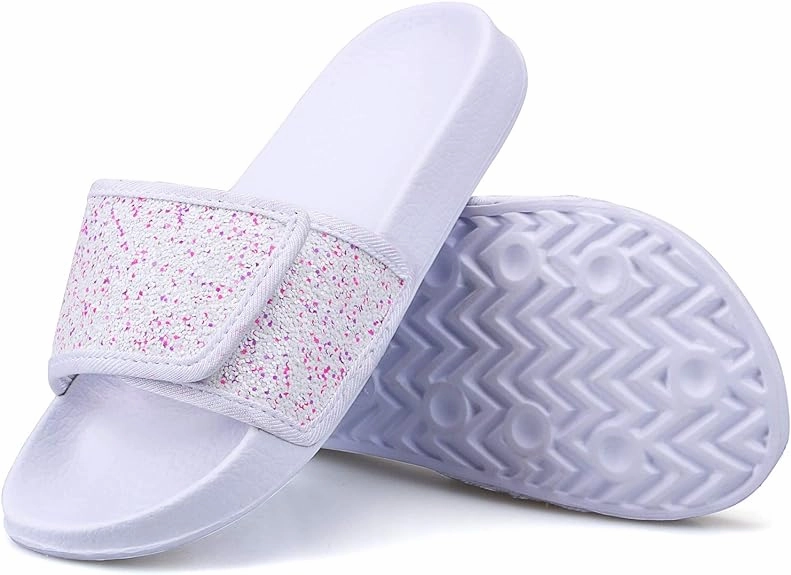 Girls Beach/Pool/Shower/Outdoor Non-Slip Slippers Fleece Slippers