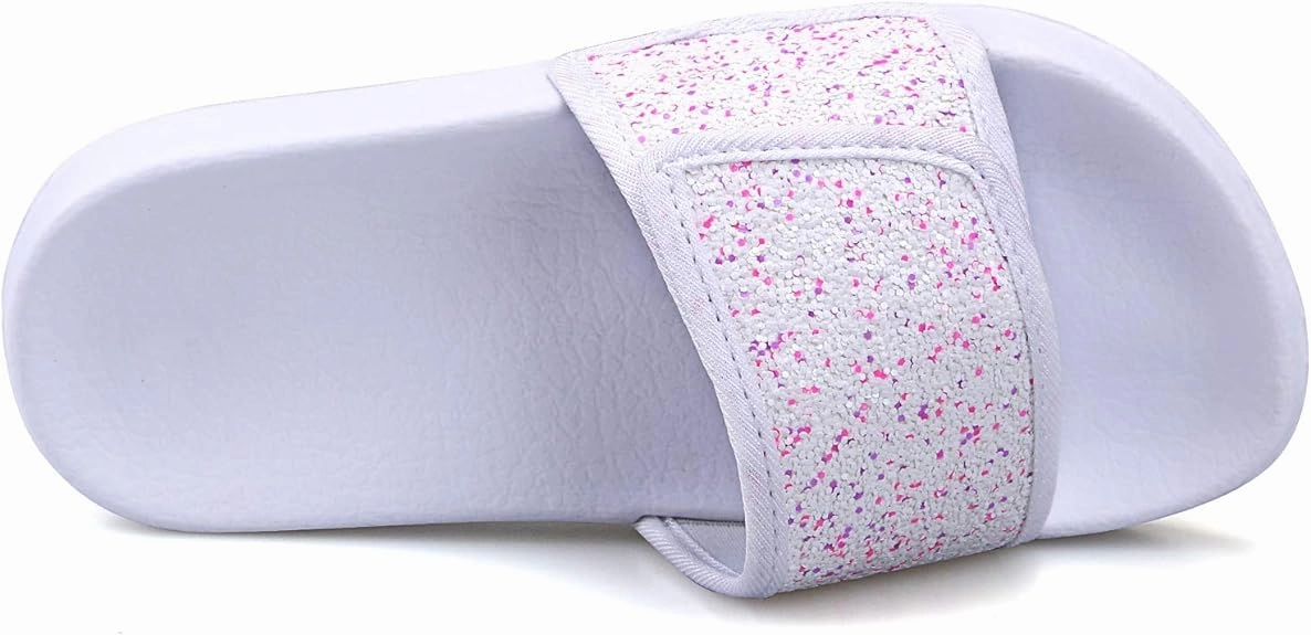 Fake Fur Slippers Girls Beach/Pool/Shower/Outdoor Non-Slip Slippers
