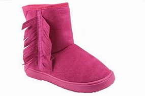 Girls BTF-07K Suede Fringe Cozy Lined Boots Adidas Turf Shoes