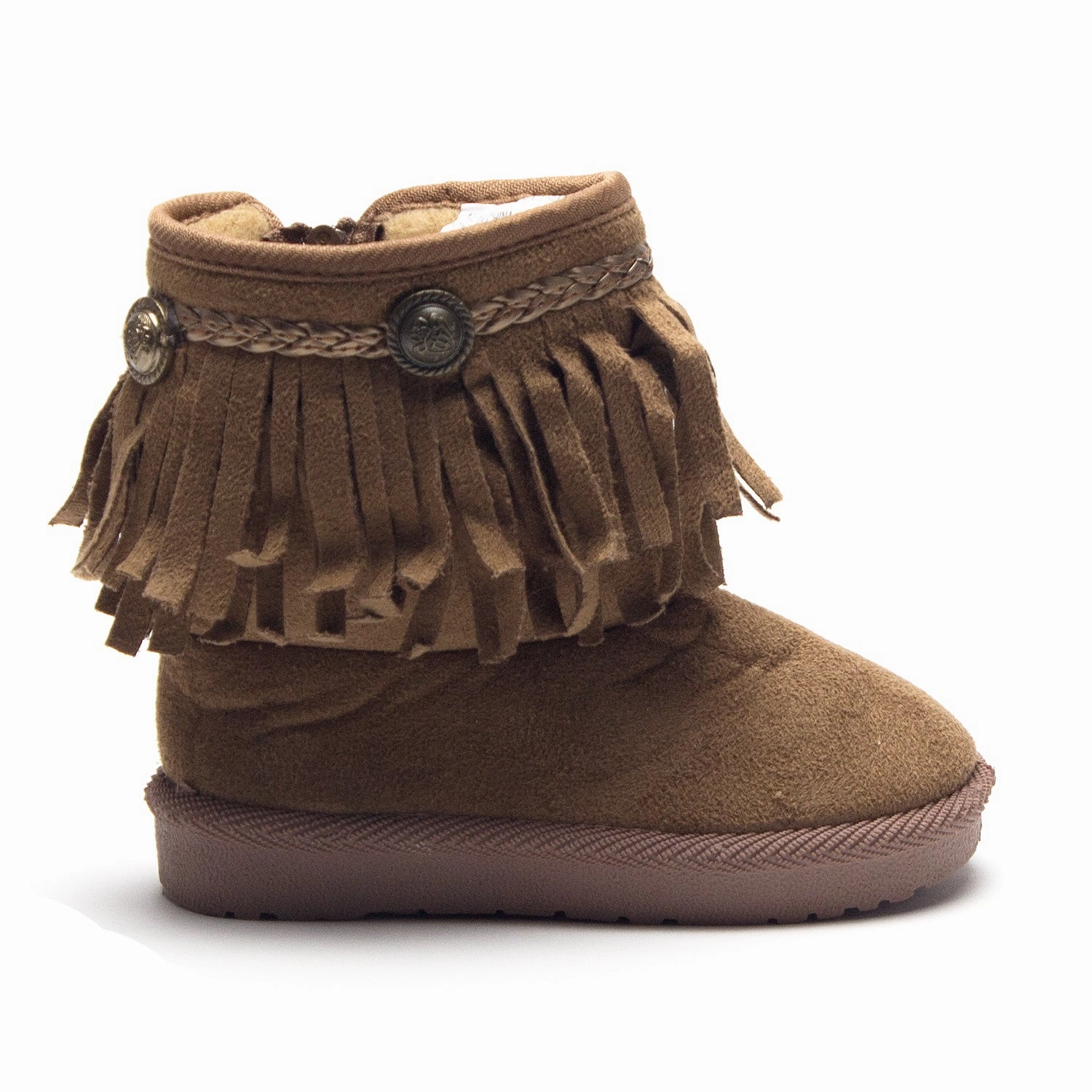 Girls BYX-25I Toddlers Suede Moccasin Fringe Ankle Boots Adidas Tech Fall Wrestling Shoes
