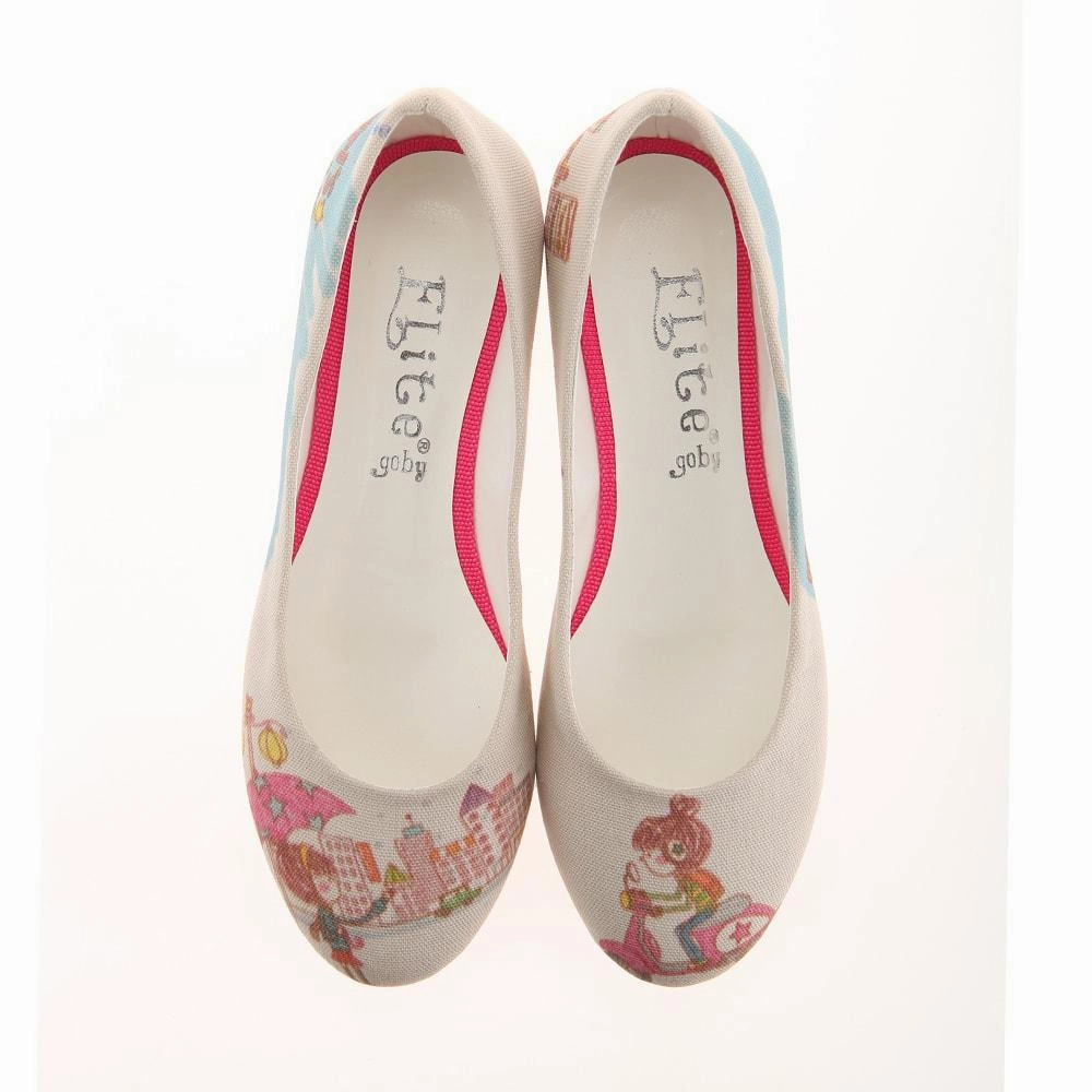 Girls Life Ballerinas Shoes 1127 zipper