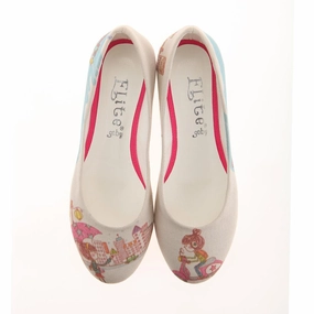 Girls Life Ballerinas Shoes 1127 zipper