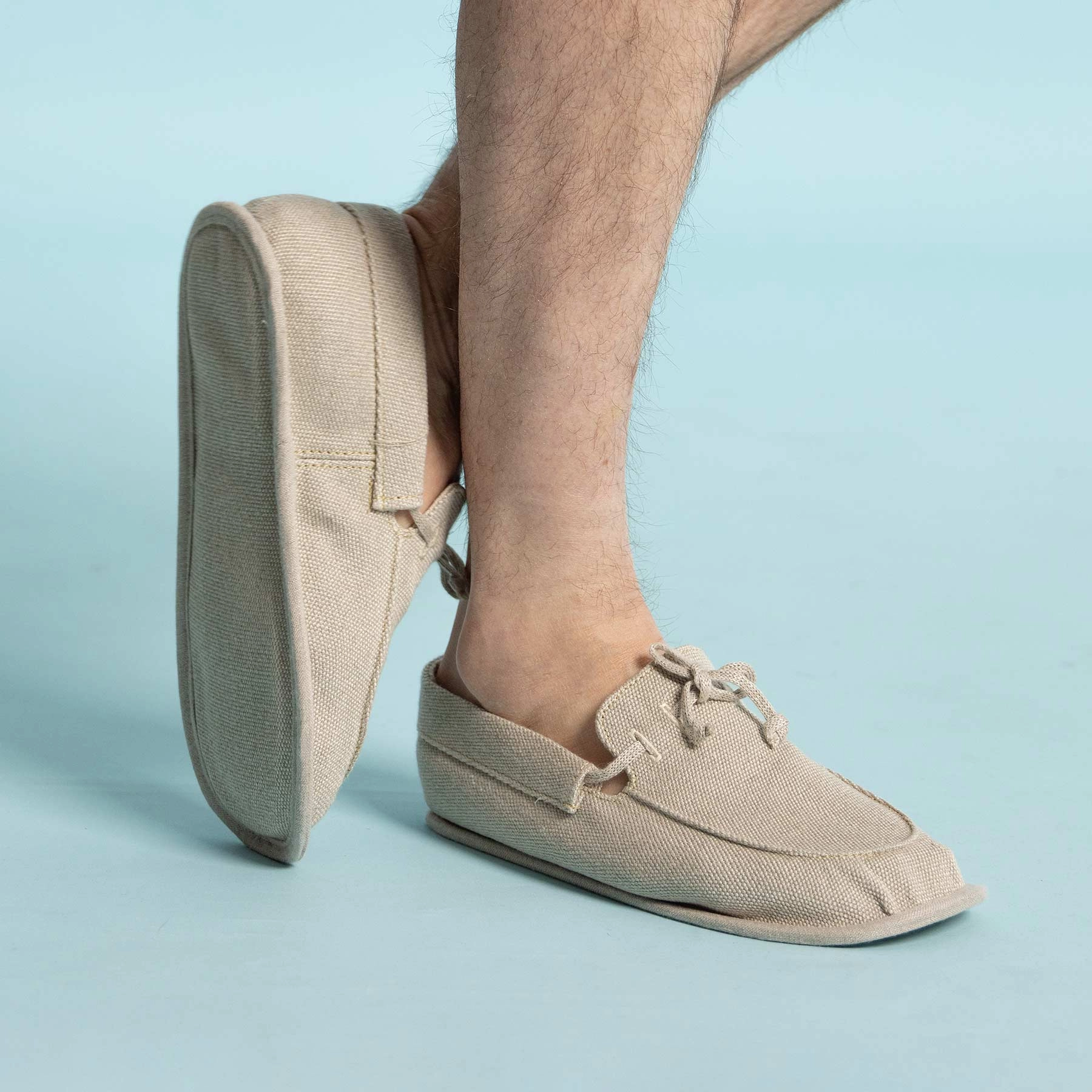 GLUCK Glue-free 100% Hemp Moc House Shoes Grounding Slippers (Unisex) Asics Ff Turbo Shoes