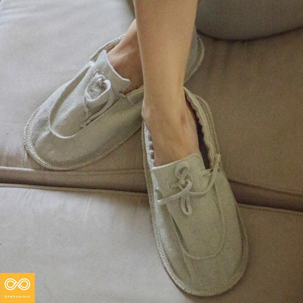 Asics Carbon Running Shoes GLUCK Glue-free 100% Hemp Moc House Shoes Grounding Slippers (Unisex)