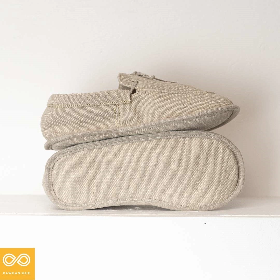 Asics Wrestling Shoes Japan GLUCK Glue-free 100% Hemp Moc House Shoes Grounding Slippers (Unisex)