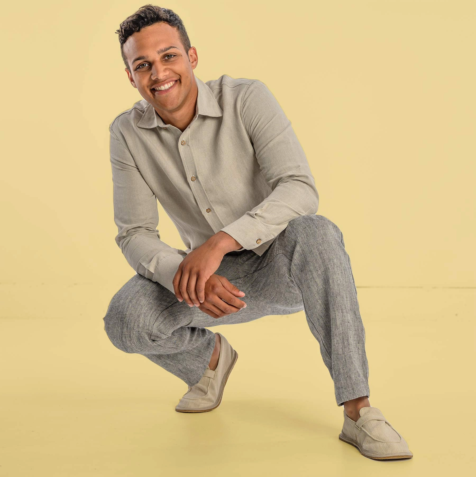 GLUCK Glue-free 100% Hemp Moc House Shoes Grounding Slippers (Unisex) Asics Shoe Chart