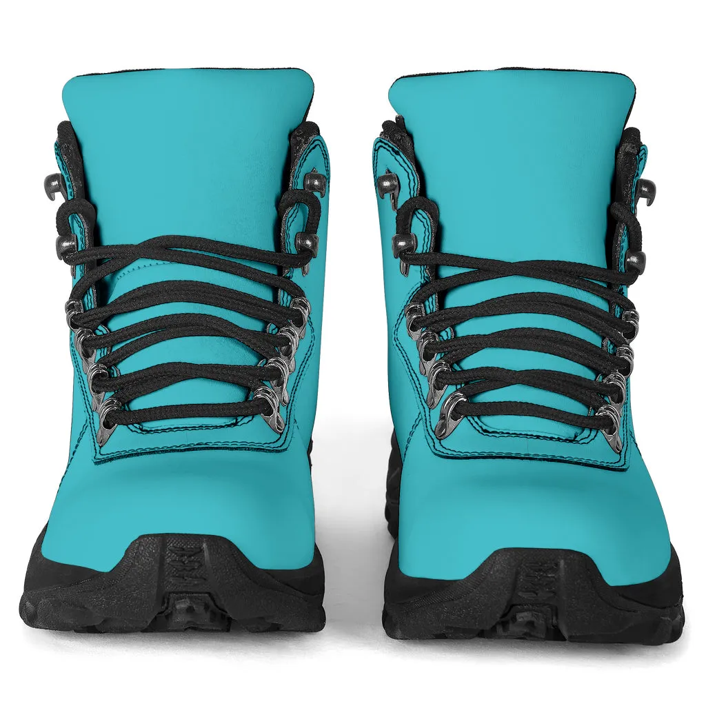 Bright Turquoise Blue Women's Alpine Boots Hiking Boots For Plantar Fasciitis