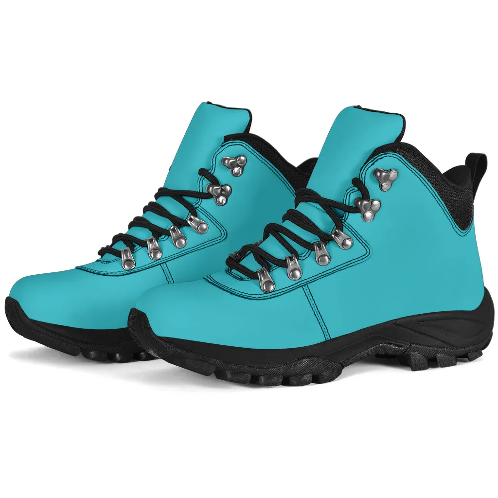 Bright Turquoise Blue Women's Alpine Boots Xena Boots